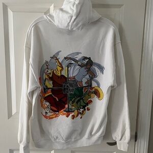 Avatar Graphic Hoodie White Sz medium